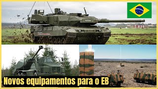 Novos equipamentos para o exéricito brasileiro Sistema antiaéreo Artilharia SR 155MM e novo MBT [upl. by Vinaya]