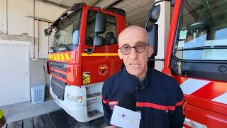 En direct de Grandrieu  vol dun véhicule dintervention des pompiers [upl. by Brigitte]