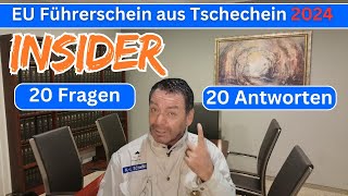 EU Führerschein Tschechien und deine 20 Fragen  alle Antworten vom Insider HansDieter Schwing [upl. by Harri]