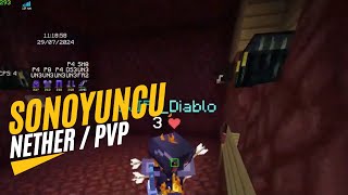 SonOyuncu SkyBlock Nether PvP 12  Minecraft [upl. by Smailliw]