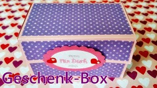 Basteln Geschenkbox aus Papier  Treatbox  DIY [upl. by Setsero]