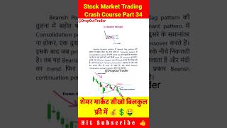 Bearish Pennant Pattern  Learn Trading For Free Beginner to Advanced Trading trading tradingtips [upl. by Huskey658]