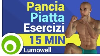 Pancia piatta  Esercizi Addominali in Piedi  15 Minuti [upl. by Navaj41]