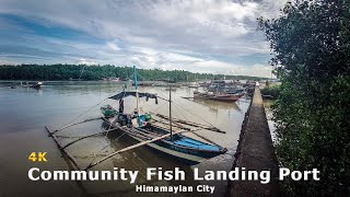 A walk to a community fish port  Himamaylan City Philippines  4K [upl. by Alset]