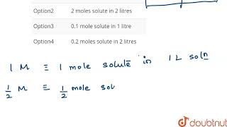 A semi molar solution is the one which contains  CLASS 12  SOLUTIONS amp COLLIGATIVE PROPERTIE [upl. by Atiken]