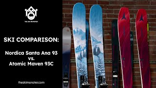 Ski Comparison Nordica Santa Ana 93 vs Atomic Maven 93C [upl. by Kostman]