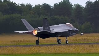 4K Volkel F35A Kicks in the Afterburner and goes almost vertical [upl. by Teresita]