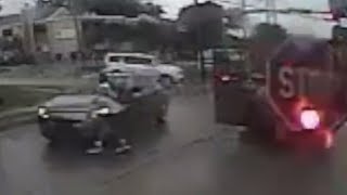 Child Hit By Car After Getting off School Bus [upl. by Ultan455]