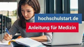 hochschulstart Medizin So klappt die Bewerbung Anleitung 2021 [upl. by Apfelstadt]