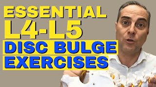 5 Best Exercises for L4 L5 Disc Bulge Relief  Proven Moves for Quick Results  Dr Walter Salubro [upl. by Nomma607]