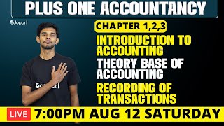 Plus One Accountancy  Chapter 1 2 3  Plus One Commerce [upl. by Ardnod]