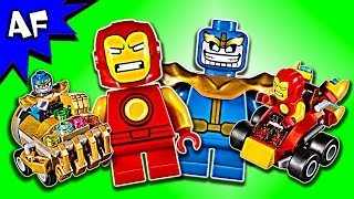 Lego Marvel Mighty Micros IRON MAN vs THANOS 76072 Speed Build [upl. by Gnohc]