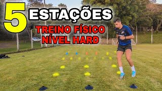 5 Estações de treino  Velocidade Força Resistência Técnica  O treino mais completo do YouTube [upl. by Tram413]