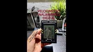 VELOCÍMETRO DIGITAL INALAMBRICO PARA BICICLETA UNIVERSAL [upl. by Ilohcin]