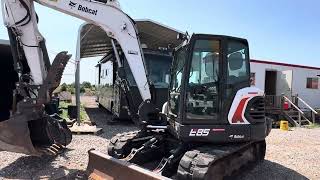 Bobcat E85 Excavator Pattern Control Switch Location [upl. by Aecila]