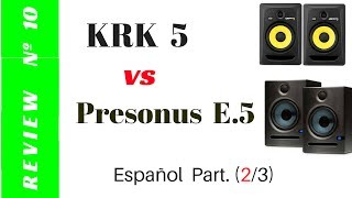 Review Presonus Eris E5 vs KRK Rokit 5 23 [upl. by Constantin]