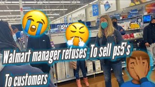 Walmart Manager refuses to sell customers PS5’sThe Hunt for the ps5 [upl. by Terrill]