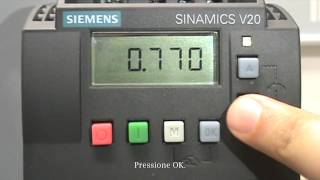 Siemens SINAMICS V20 Comissionamento Rápido [upl. by Loralyn]