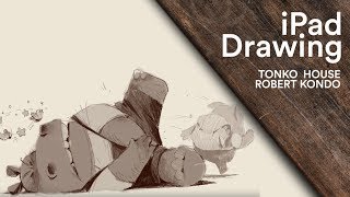 iPad Drawing Tonko House Dam Keeper 005 [upl. by Shelia]