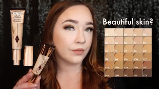 Charlotte Tilbury Beautiful Skin Foundation All Day Wear Test Shade 3 Cool  Is This Worth 44 [upl. by Leinad389]