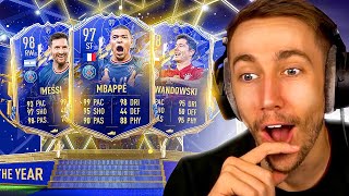 HUGE TOTY ATTACKERS PACK OPENING FIFA 22 TEAM OF THE YEAR [upl. by Aicen]