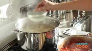 Spaghetti Puttanesca  Everyday Food with Sarah Carey [upl. by Claudelle]