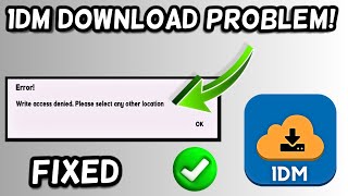 1DM Download Problem Solved  1DM Download Location Problem Fix [upl. by Notrub999]