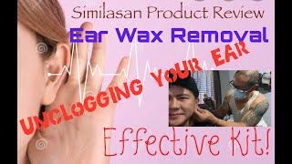 Product Review of SIMILASAN Ear Wax Removal Kit  DYI on how to remove ear wax clog [upl. by Sterrett]