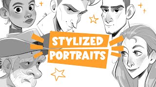 How to stylize a portrait Friendly for beginners [upl. by Rekrap727]