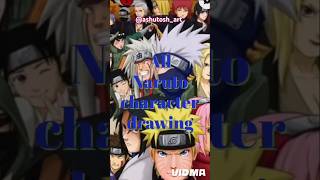 Naruto all character drawing review naruto animeart short [upl. by Rhiana925]