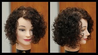 Womens Medium Length Haircut for Curly Hair  TheSalonGuy [upl. by Troy885]