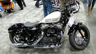 2014 HarleyDavidson Sportster XL1200X Forty Eight  Walkaround  2013 New York Motorcycle Show [upl. by Crane]