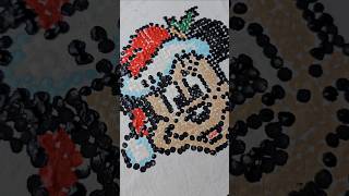 Natal em Pixel Art  Diy minnie disney natal pixelart arte tutorial diy artesanato mickey [upl. by Asenab]