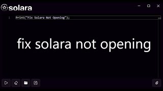 How To Fix Solara Bootstrapper Executor Not Opening OUTDATED [upl. by Ydoc]