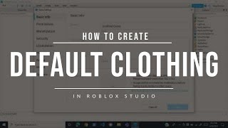 How to create default clothing in Roblox No scripting [upl. by Hachman]