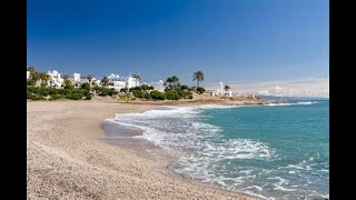 Spain  Mojacar Beach Walk  Mojacar Playa [upl. by Yawnoc637]