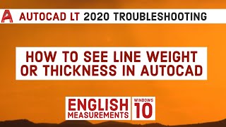 AutoCAD Line Thickness  Lineweight does not Change  Not Showing  Not Changing  Display [upl. by Analos687]