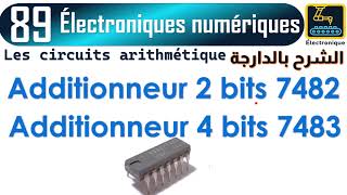 89 Additionneur 2 bits 7482 Additionneur 4 bits 7483 [upl. by Massab]