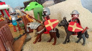 οι ακρίτες σε playmobil Greek medieval ages Byzantium eastern borders akrites border guards [upl. by Odinevneib]