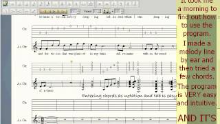 FINALE NOTEPAD 2012  tablature notation and lyric entry made SO easy [upl. by Ainaj587]