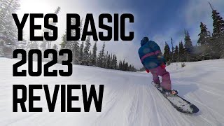 Yes Basic 2023 Snowboard Review  An easy to ride do it all board [upl. by Merv]