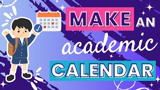 Creating a School or Academic Calendar with Canva  Plan Your Semesters Effectively [upl. by Ree]