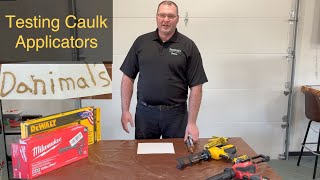 Battery Operated Caulk Gun Test amp Review [upl. by Roderic390]