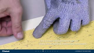 How to install Tarkett Linoleum flooring [upl. by Durrej505]