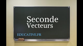 Seconde vecteurs et démonstration La relation de Chasles [upl. by Dynah]