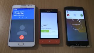 Incoming callampOutgoing call at the Same Time Samsung Note Android 11Nexus 5 Ubuntu touchHTC 8S [upl. by Enilarak]