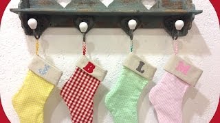 Tutorial 12 Calcetines de Navidad [upl. by Valdes]