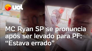 MC Ryan SP é abordado por policiais em SP por ter adulterado cor de Ferrari e se pronuncia [upl. by Arbmat]