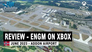 ENGM Oslo International Airport by JUSTSIM  Xbox REVIEW  Microsoft Flight Simulator 2020 [upl. by Yeltsew591]