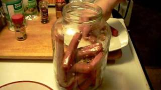 HOW TO MAKE PICKLED SAUSAGES [upl. by Herby]